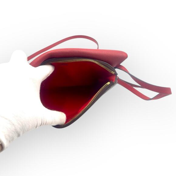 Monogram Twice Crossbody Bag With Red Leather - Picture 8 of 16